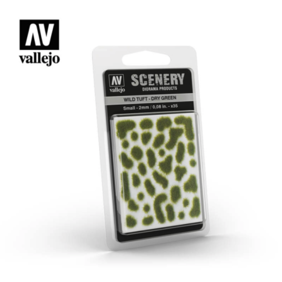Vallejo " Scenery " SC401 Wild Tuft – Dry Green